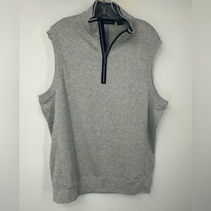 Bobby Jones Golf Vest Leaderboard line 100% Peruvian Pima cotton large | H187